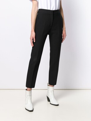 MSGM Cropped Slim-Fit Trousers