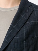 Thumbnail for your product : Boglioli Checked Single Breasted Blazer