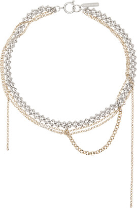 【JUSTINE CLENQUET】HARI NECKLACE Justine Clenquet Silver Hari Choker - ShopStyle Necklaces