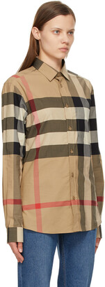 Burberry Beige Vintage Check Somerton Shirt