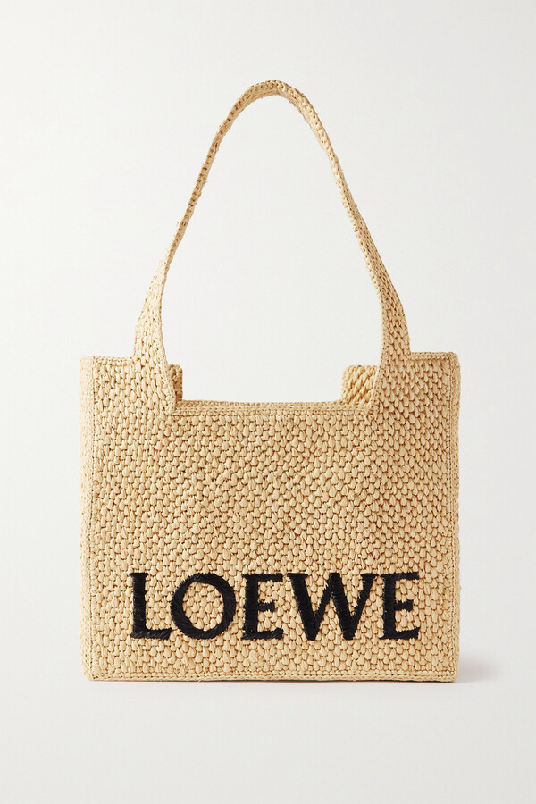 Loewe Raffia Pochette Bag - Neutrals Crossbody Bags, Handbags