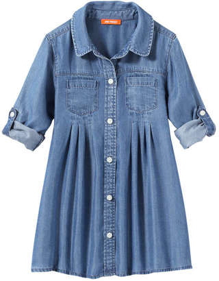 Joe Fresh Toddler Girls’ Shirt Dress, Medium Wash (Size 2)