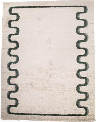 TJMAXX 8X10 Stella Squiggle Border Area Rug