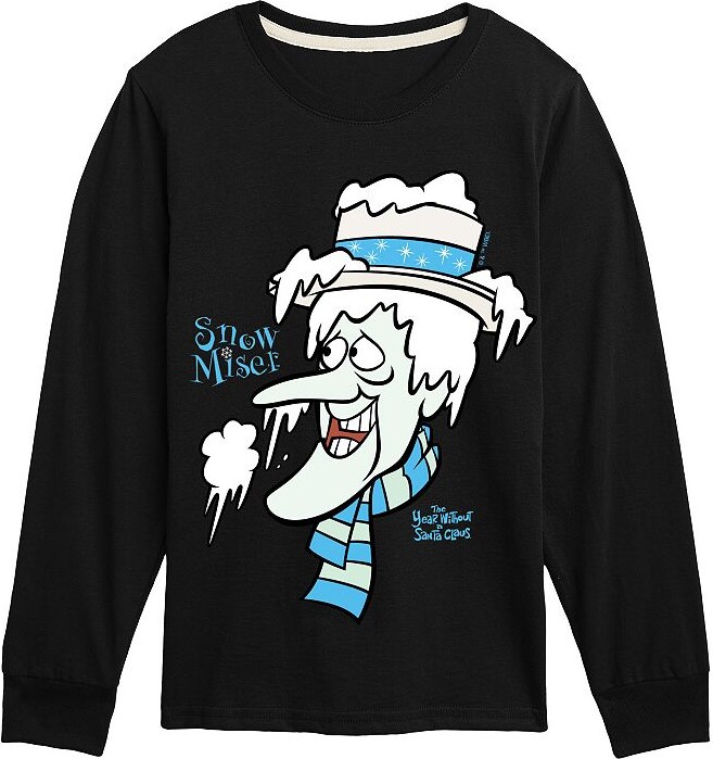 Licensed Character Boys 8-20 The Year Without A Santa Claus Snow Miser Portrait Long Sleeve Graphic Tee