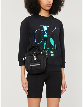 Calvin Klein Iridescent monogram cotton-jersey sweatshirt