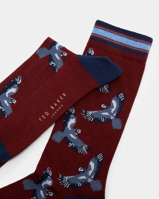 Ted Baker KAAMI Bird print cotton socks