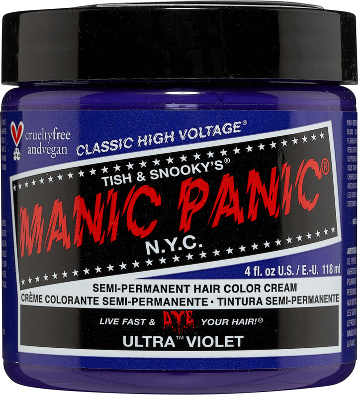 Manic Panic Ultra Violet Semi Permanent Cream Hair Color 4 oz