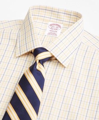 Brooks Brothers Madison Classic-Fit Dress Shirt, Non-Iron Tonal Check Windowpane
