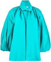 Thumbnail for your product : Dice Kayek Puff-Sleeve Silk Shirt