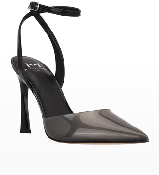 Marc Fisher Sereno Leather Ankle-Strap Pumps