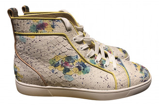 louboutin snakeskin trainers
