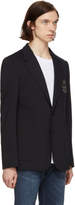 Thumbnail for your product : Dolce & Gabbana Navy Embroidered Blazer