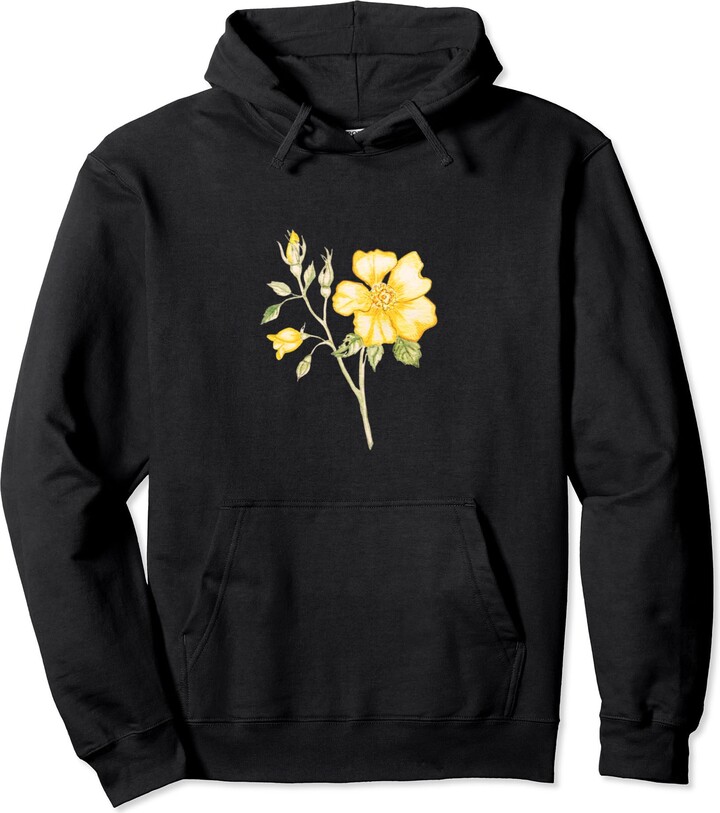 Flower & Botanical Apparel Company Wild Rose Shirt Rosa Glauca Beautiful Rose Pullover Hoodie