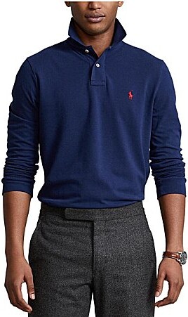 Polo Ralph Lauren Classic Fit Mesh Long Sleeve Polo Shirt