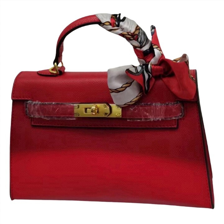 Glam Collections Glam Signature Mini Purse In Red