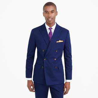 J.Crew Ludlow double-breasted suit jacket in Italian chino