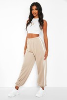 Thumbnail for your product : boohoo Loose Fit Track Pants With Side Stripes
