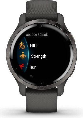 Garmin Venu 2S, Smaller-Sized GPS Smartwatch with Advanced Health Monitoring and Fitness Features, Slate Bezel with Graphite Case and Silicone...