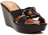 Thumbnail for your product : Italian Shoemakers Luisa D'orio Giada Wedge Sandal