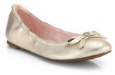 Thumbnail for your product : Jack Rogers Regina Metallic Leather Ballet Flats
