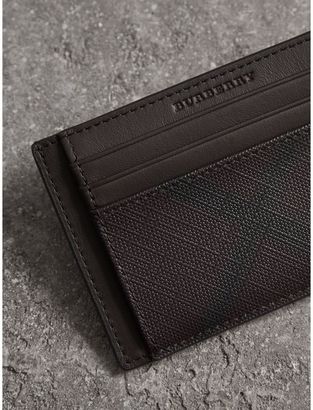 Burberry Check Money Clip Card Case, Red