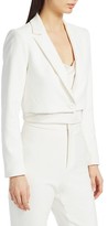 Thumbnail for your product : Alice + Olivia Macey Crop Notch Collar Jacket