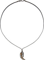 Thumbnail for your product : Diesel Black & Silver Awool Talon Necklace