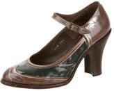 Thumbnail for your product : Dries Van Noten Leather Mary Jane Pumps