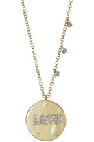 Thumbnail for your product : Meira T Yellow Gold Love Pendant Necklace