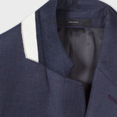 Thumbnail for your product : Paul Smith Men's Tailored-Fit Navy Two-Colour Puppytooth Wool Blazer