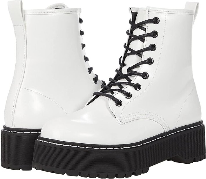 Steve Madden Bettyy Boot (White/Black) Women's Boots - ShopStyle