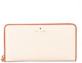 Thumbnail for your product : Kate Spade Porcelain and Bright Papaya Leather Cobble Hill Lacey Wallet (New with Tags)