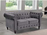 Thumbnail for your product : Lark Manor Ariclia 61.02" Round Arm Chesterfield Loveseat