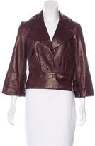 Thumbnail for your product : Temperley London Bell Sleeve Leather Jacket