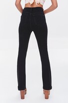Thumbnail for your product : Forever 21 Women's Recycled Cotton Ripped Bootcut Jeans in Black, 26