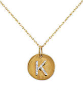 Thumbnail for your product : Lord & Taylor 14 Kt. Gold Diamond Initial 'K' Pendant Necklace
