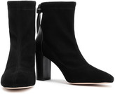 Thumbnail for your product : Stuart Weitzman Leather-paneled Suede Ankle Boots