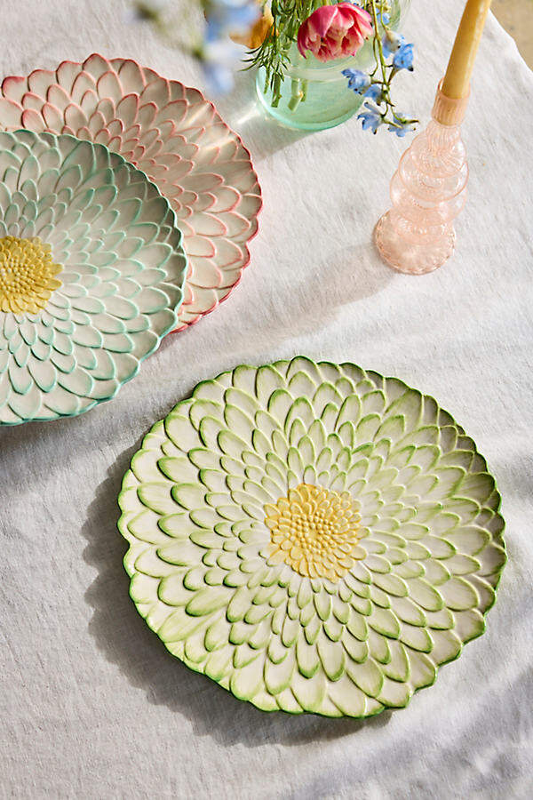 Painted Flower Serving Platter