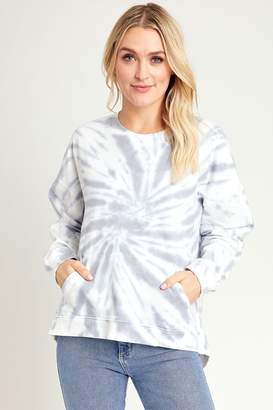 rd style tie dye puff sleeve sweatshirt
