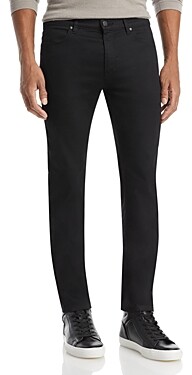 HUGO BOSS 708 Stretch Straight Slim Fit Jeans in Black - ShopStyle