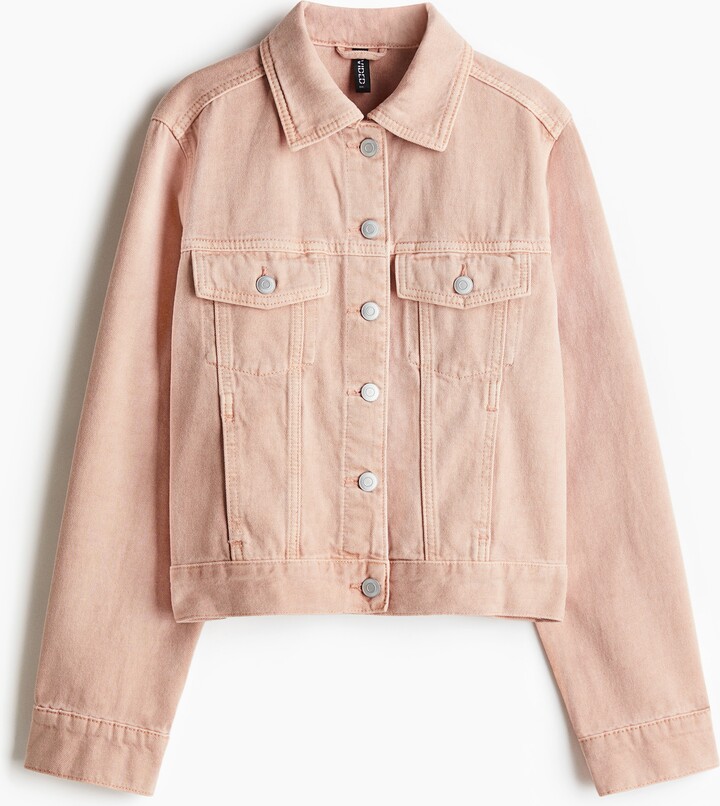 Women's Pink Denim Jacket ShopStyle UK