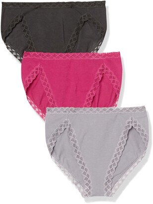 Bliss Allure One-Size Lace French Cut Brief 3-Pack