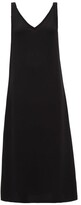 Thumbnail for your product : Raey Picot-edge V-neck Silk Slip Dress - Black