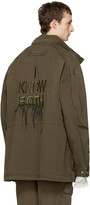 Thumbnail for your product : Juun.J Khaki Oversized Field Coat