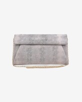 Thumbnail for your product : Express Urban Expressions Emilia Snakeskin Print Foldover Clutch