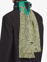 Thumbnail for your product : Prada Geometric Pattern Fringed Scarf