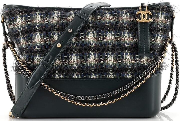 Chanel Gabrielle Hobo Quilted Tweed and Calfskin Medium - ShopStyle
