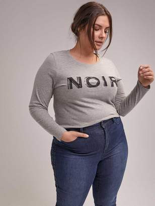Curve Fit Printed Long Sleeve T-Shirt - d/C JEANS