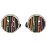 Thumbnail for your product : Paul Smith Stripe Button Cufflinks