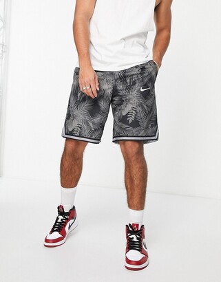 Nike Digital Tropical Pack all over print mesh basketball shorts in gray -  ShopStyle